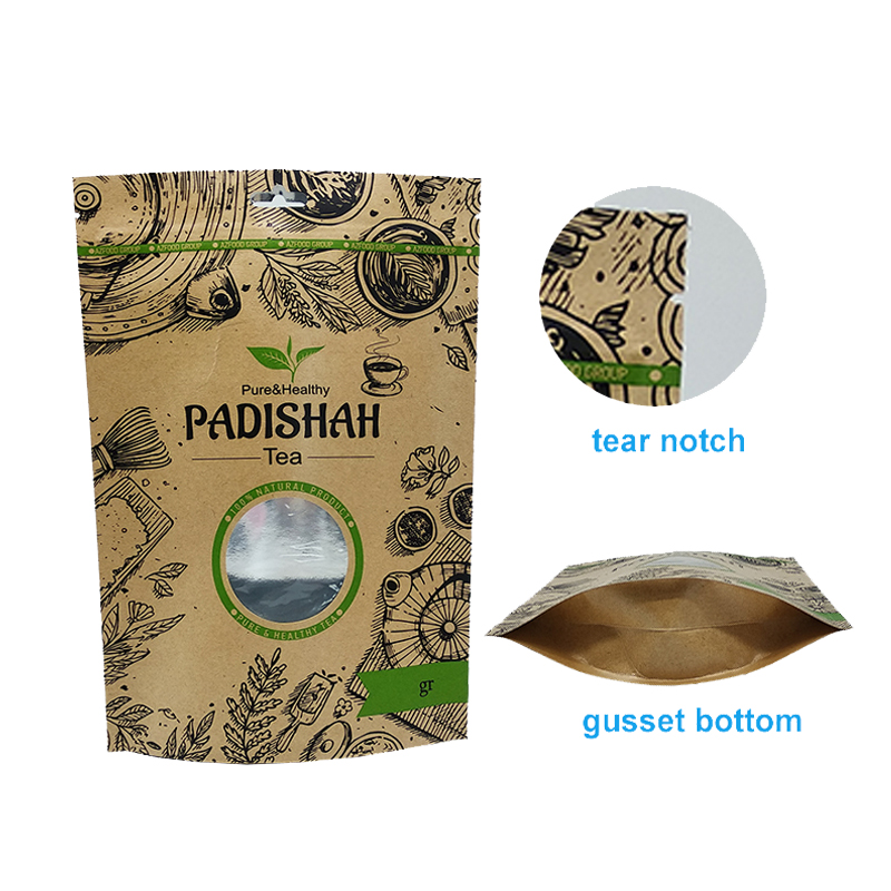 Custom Resealable Plastic Bags Food Packaging Stand Up Pouch Zip Lock Bag With Logo