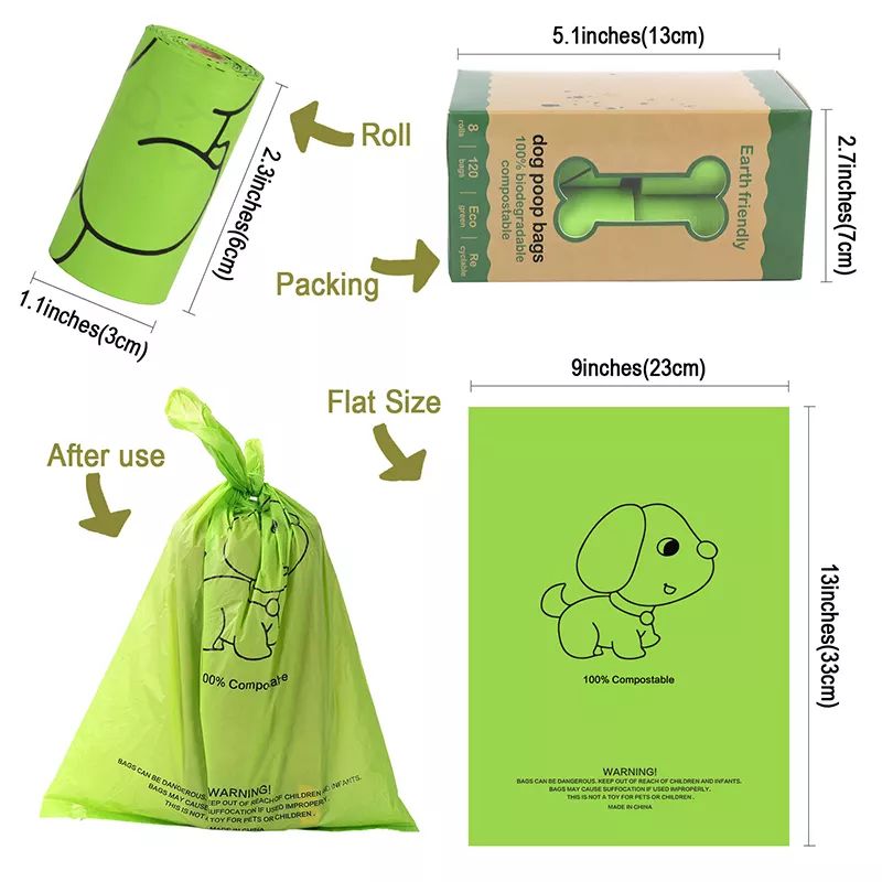Eco Friendly Pet Poop Waste Bag Biodegradable Compostable Dog Poop Bags Poop Bag Box