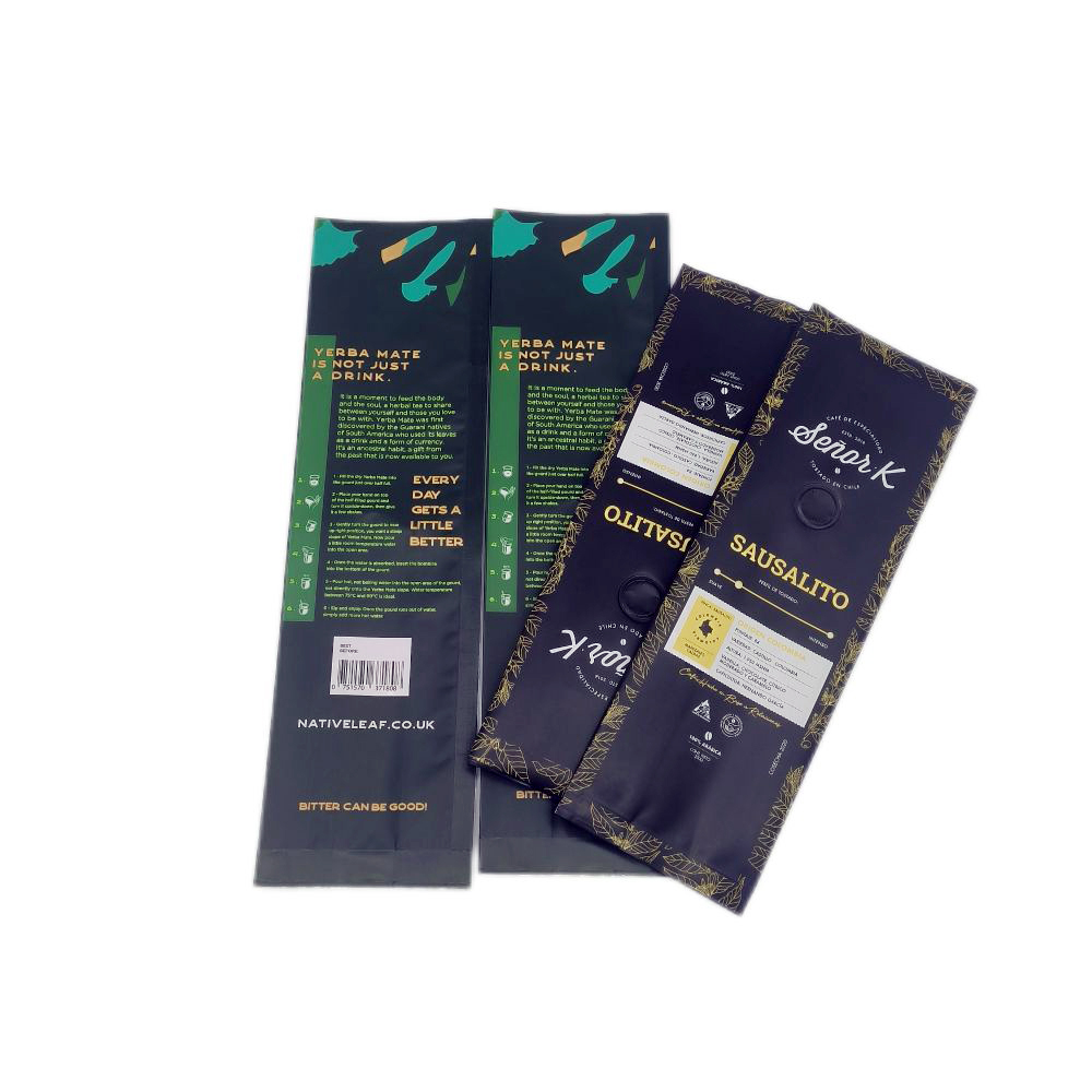 good quality Black Matt Surface Coffee Bag with Valve Foil Ziplock Coffee Pouch wholesale