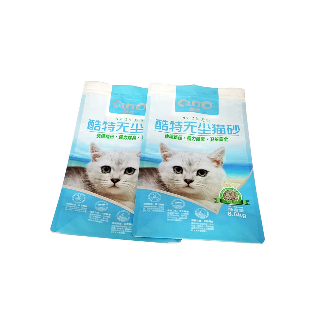 Customized Glossy Matt Eight-Side Seal Pet Dog Food Packaging Aluminum Foil Self-Sealing Composite Plastic Bag