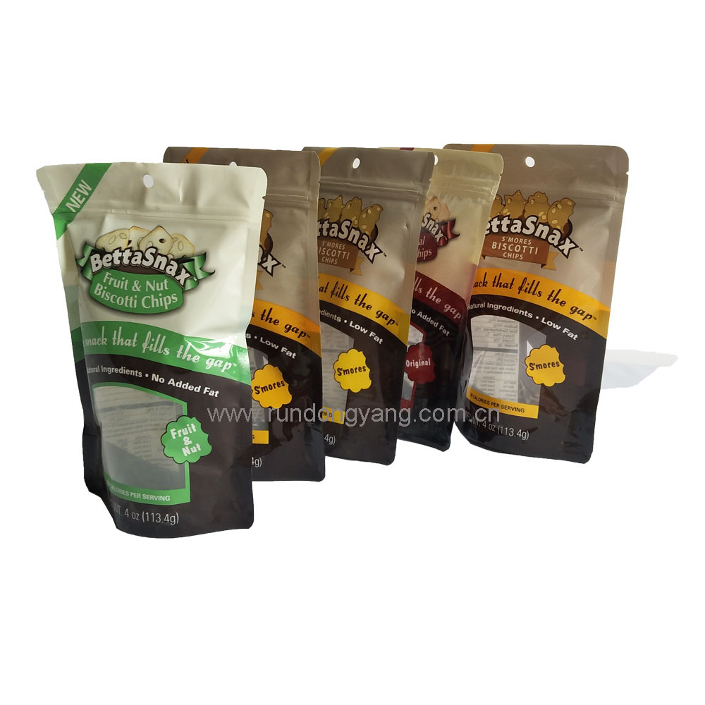 Customized Printed Resealable Food Grade Ziplock Doypack Moisture-Proof Zipper Kraft Paper Bag Tea Bag