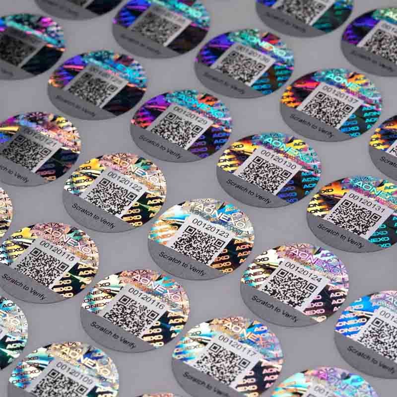 Tamper-Proof Anti-Counterfeit Label Void Seal Holographic For Various Packaging