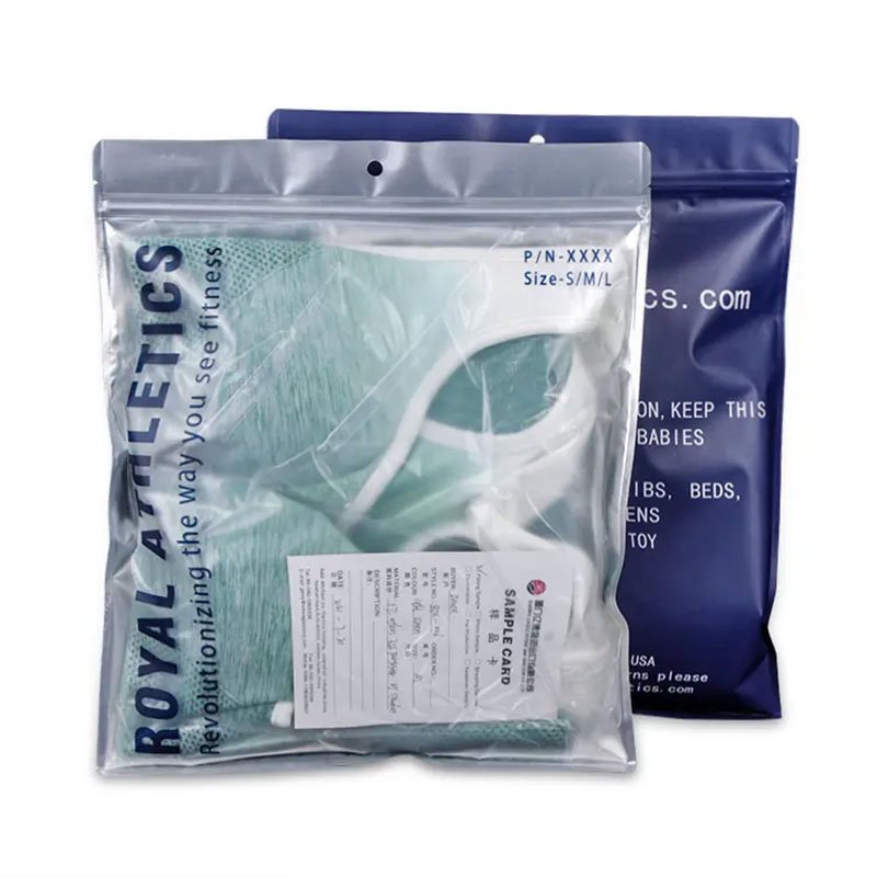 Best Resealable Underwear Packaging Bags Manufacturer Custom Logo Moisture Proof OEM wholesale