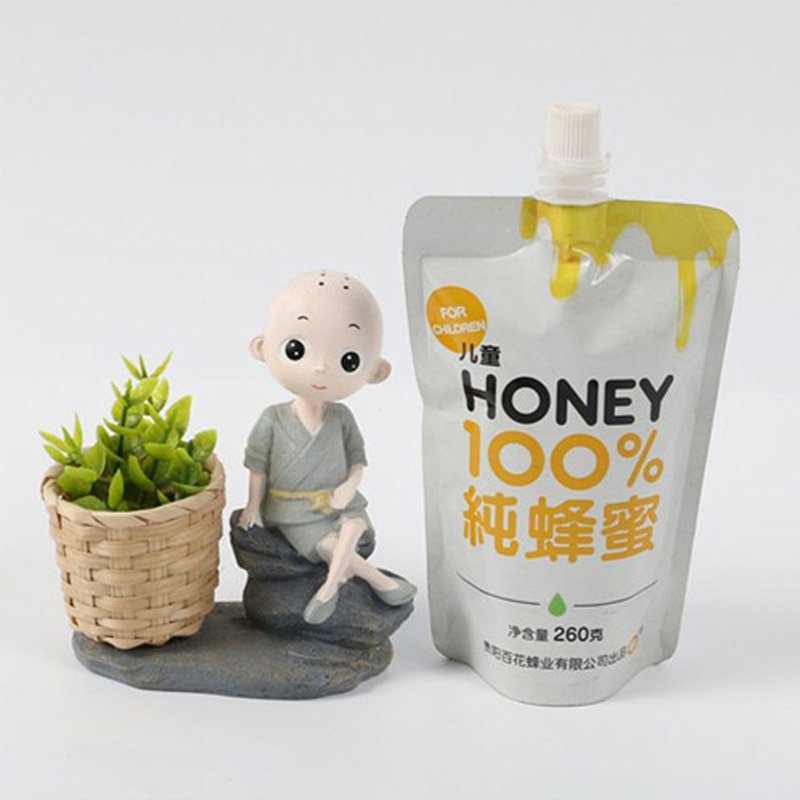 Supplier Clear Window Liquid Packaging Spout Pouch With Zipper Pack