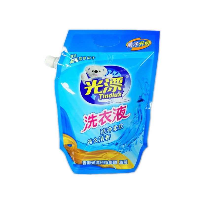Supplier Clear Window Liquid Packaging Spout Pouch With Zipper Pack