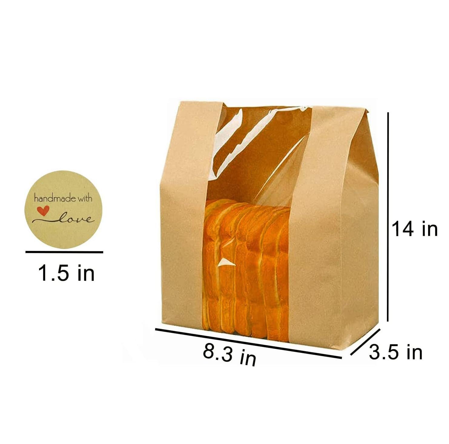 Best Biodegradable Bread Packaging Bags Custom Printed Eco Friendly Material wholesale