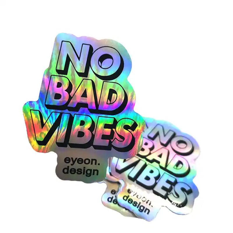 Best Design Eco Holographic Stickers For Sustainable Packaging Labels wholesale
