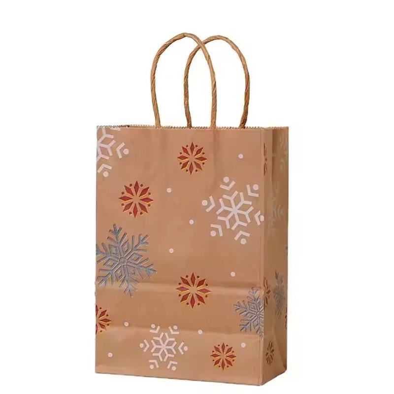 Kraft Paper Handbag For Boutique Shopping Gift Packaging