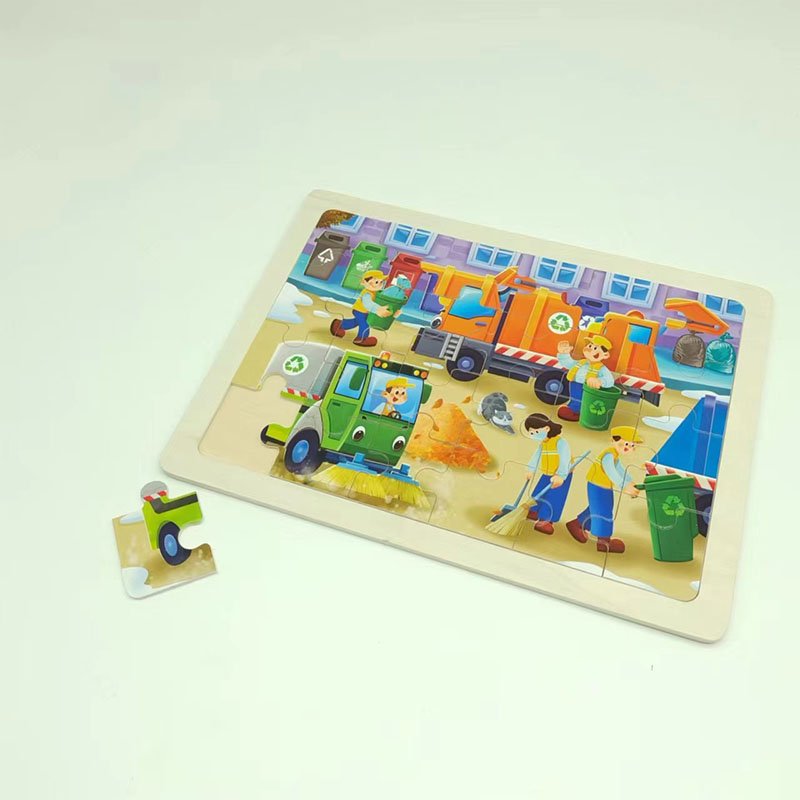 Wholesale 100 Piece Large Animal Cartoon Puzzle Set Safe For All Ages