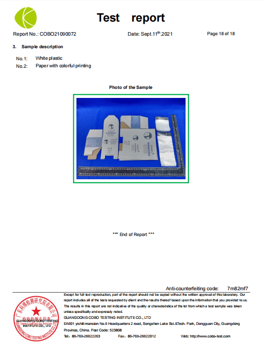 SGS Certification