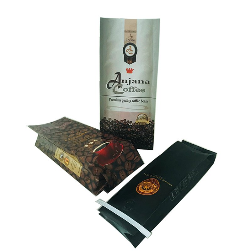 High Barrier Foil Coffee Packaging Bag With Matte Finish And 3 Side Seal 500g