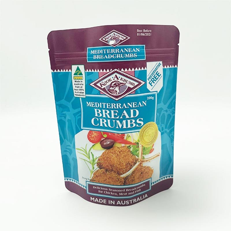 Clear Front Foil Food Packaging Bag With Zipper Moisture Proof 120μm Thick