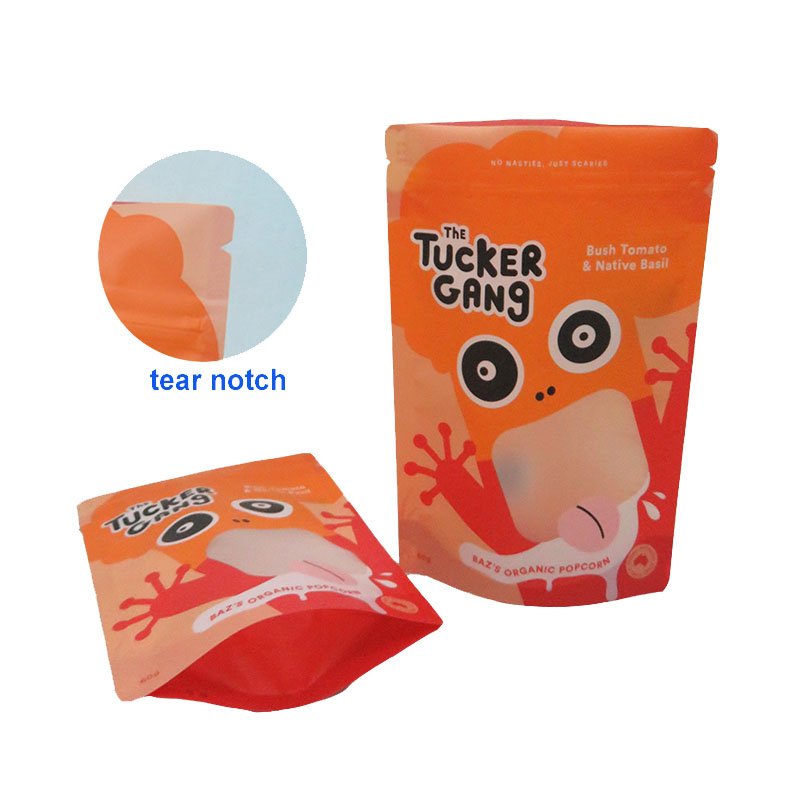 Manufacturer Kraft Paper Food Packaging Bag With Window Stand Up Pouch