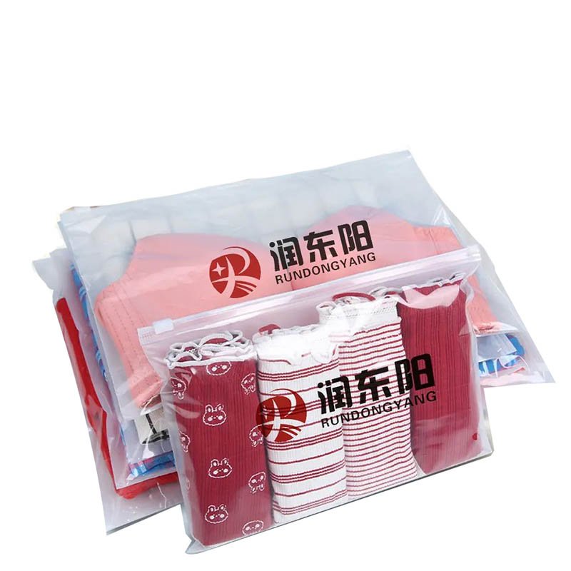 Best Thickened LDPE Zipper Bag Clothing Packaging Bag With Custom Size And Clear Window wholesale
