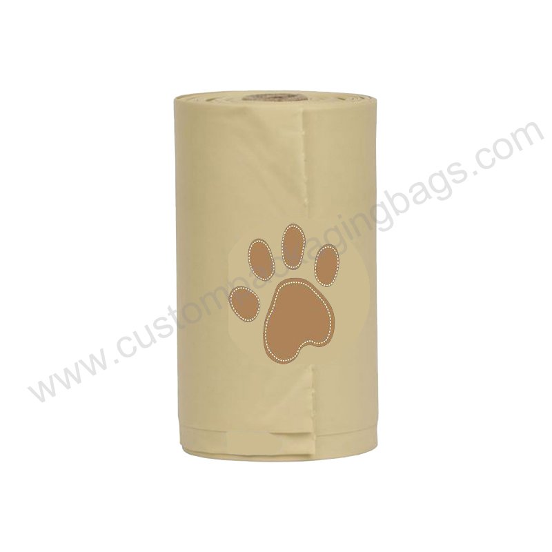 Compostable Pet Waste Bags Roll Type 18 Microns Thick 23x33cm Unscented