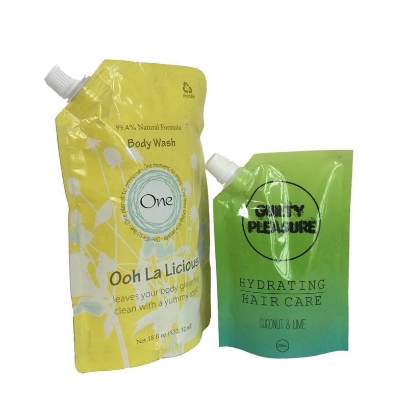 Best Custom Printed Stand Up Spout Pouch For Chemical Liquid Packaging In Various Sizes wholesale