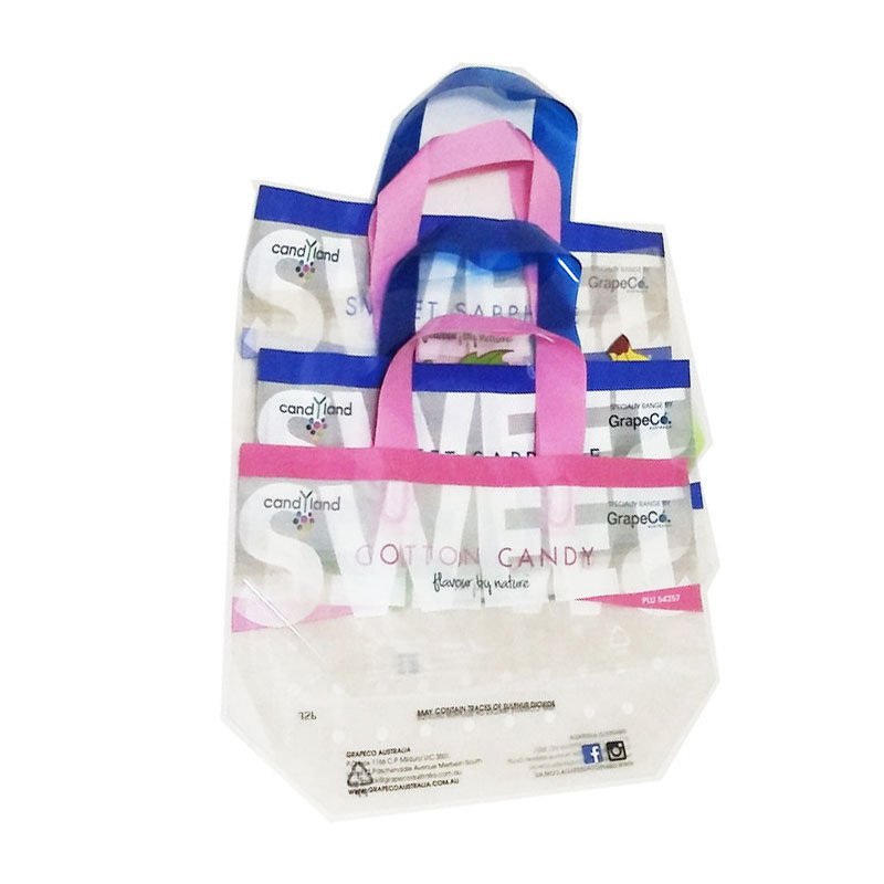 Best Durable PE Woven Fruit Bag For Apples And Oranges With Strong Handles wholesale