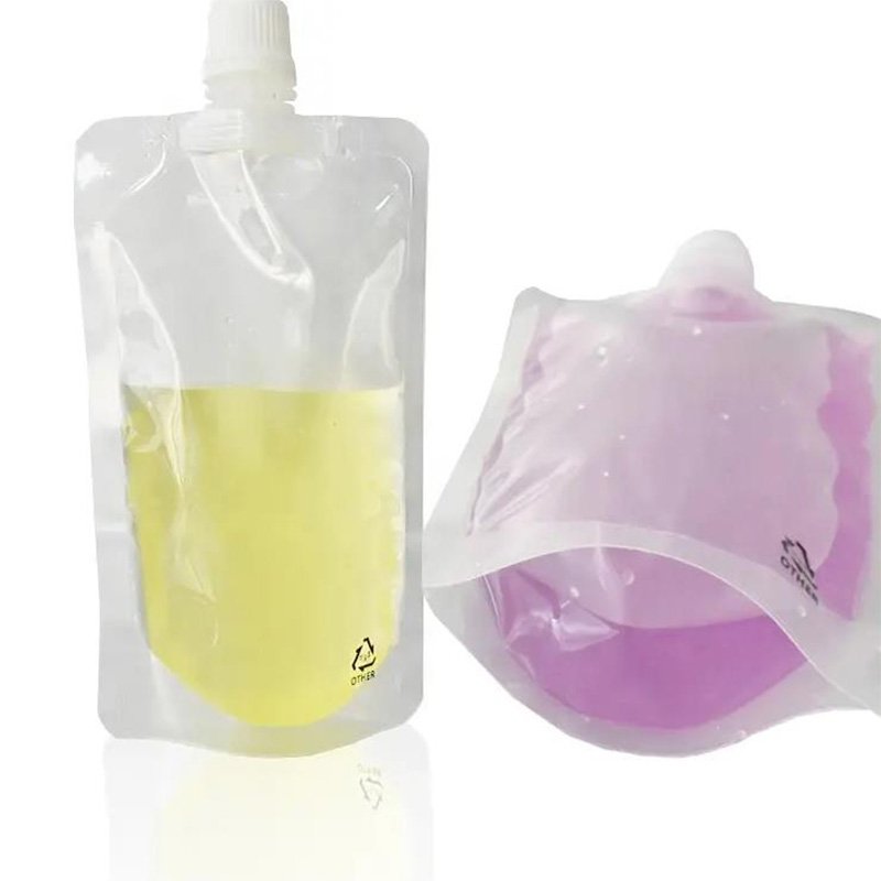 Eco Friendly Plastic Spout Pouch For Juice Packaging With Custom Size And Color