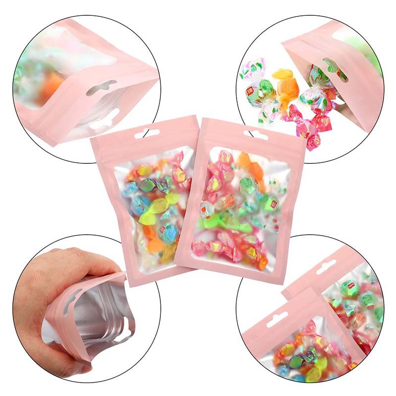 Colored Matte Heat Seal Bag 150 Micron Resealable Pouch for Snacks