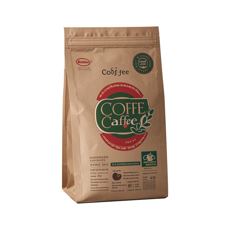 Custom Embossed Coffee Packaging 300 Microns Thickness Degradable