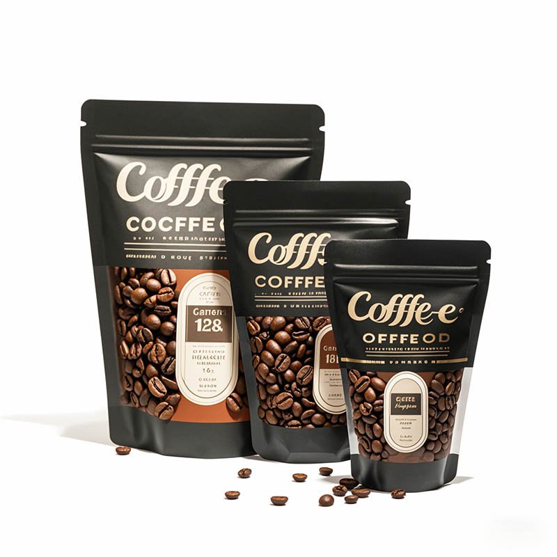 Best Eco-Recyclable Coffee Pouches 80 Microns Custom Thickness Multiple Sizes wholesale