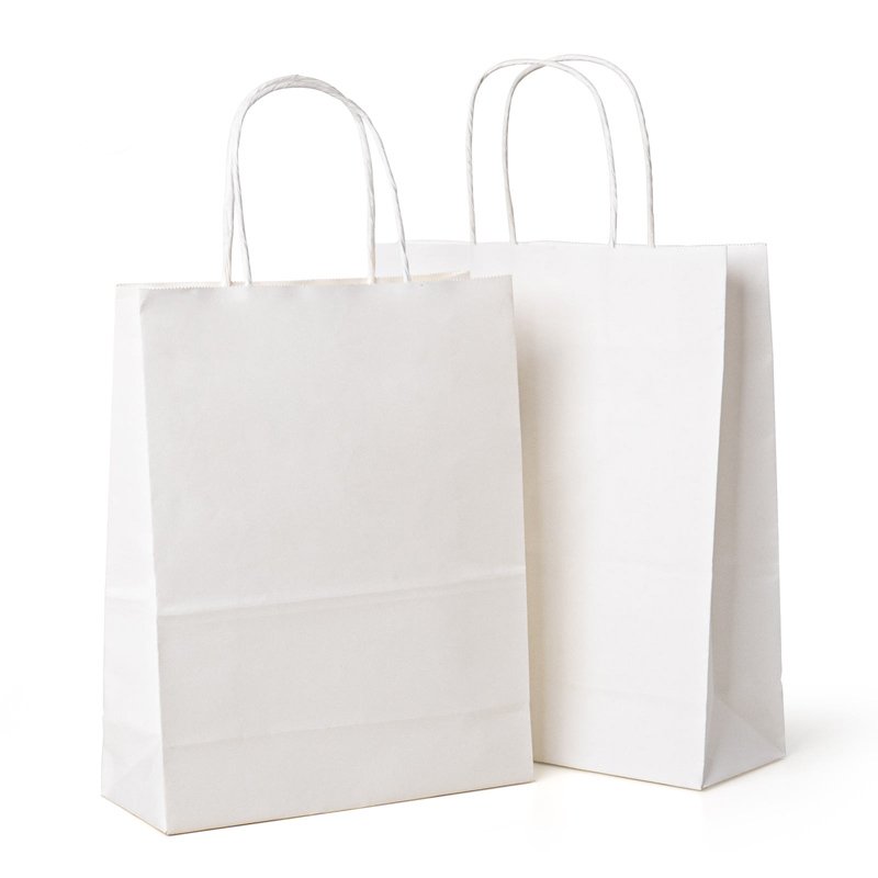 Custom Color Paper Gift Bags – Matte Finish with Rope Handles for Events Packaging