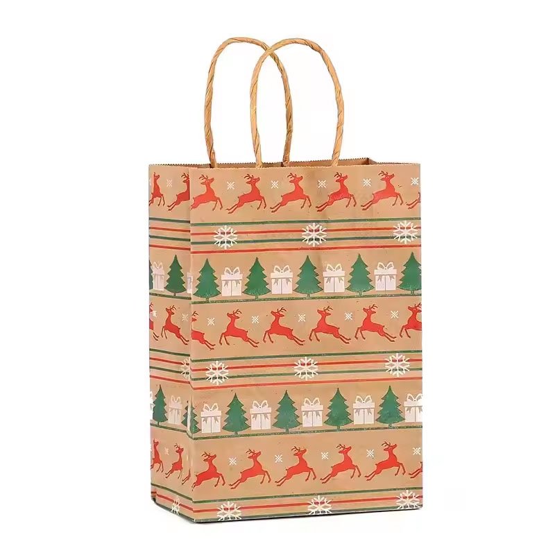 Best Small Recyclable Paper Gift Bags With Twisted Handles For Jewelry And Cosmetics wholesale
