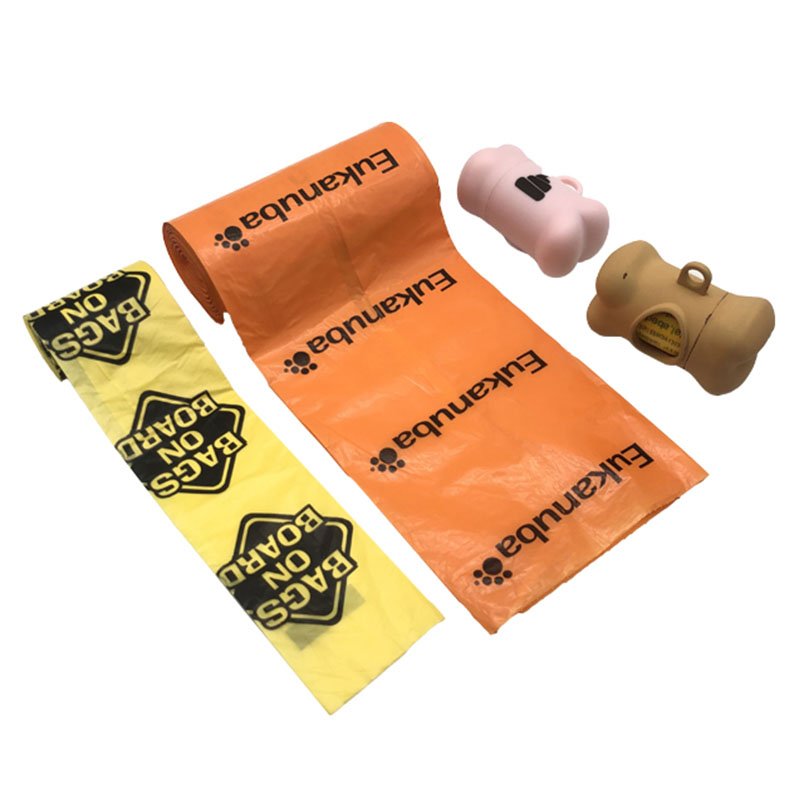 Wholesale Eco Safe Dog Poop Bags Flat Type Pastel Colors 20 Microns 29x21cm Bulk Pack
