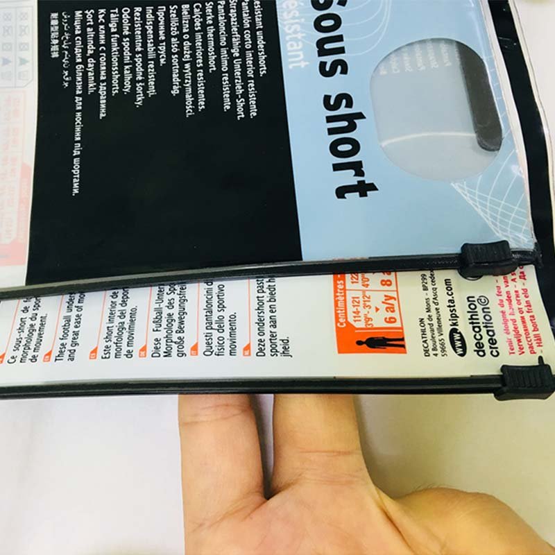 Reusable Transparent Zipper Bags for Shirts Jackets and Fashion Items with Logo