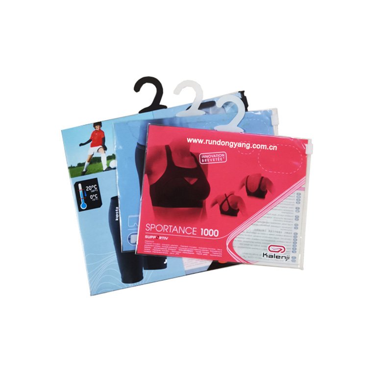 Supplier Custom Logo Clothing Zipper Bags Transparent Reusable Apparel Packaging
