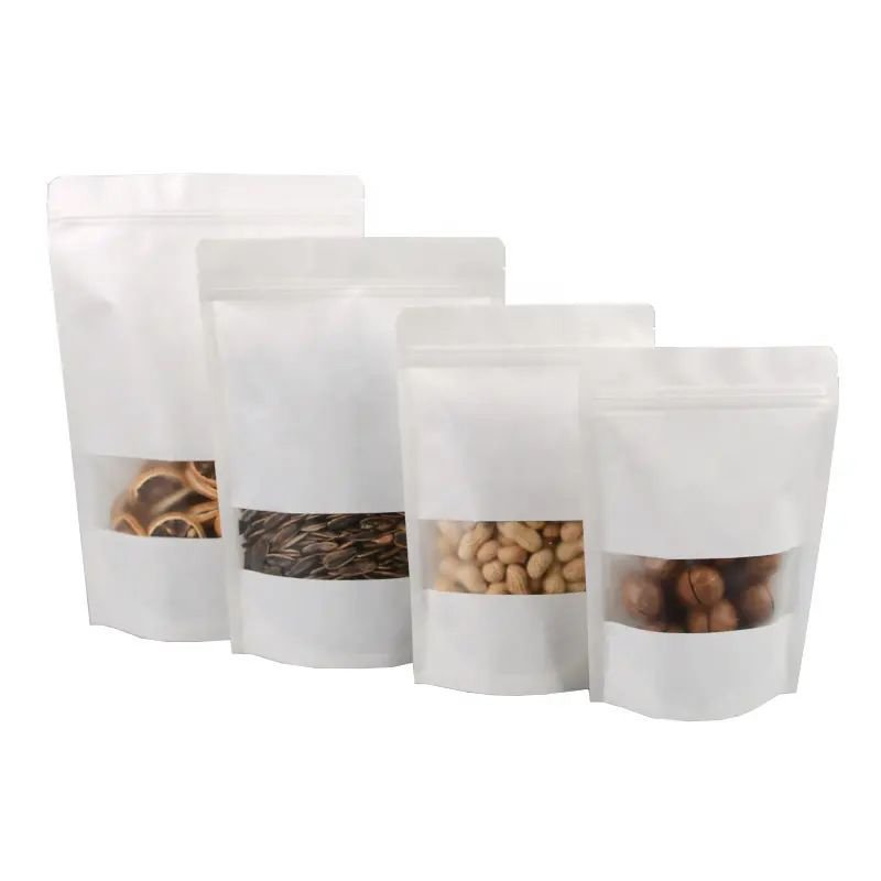 Best Kraft Bakery Bags With PLA Window Custom Size And Thickness For Cookies Pastries wholesale