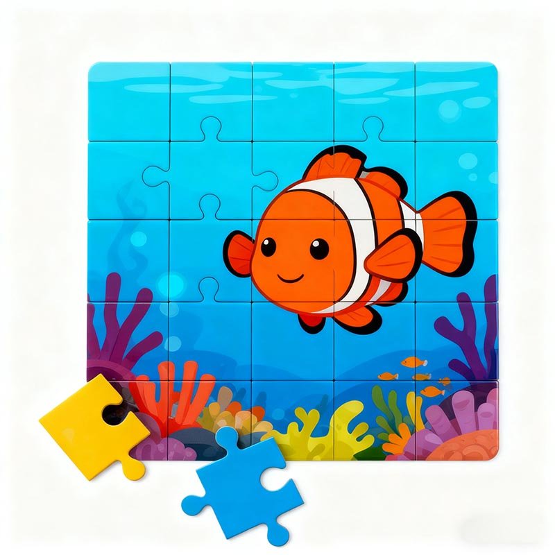 Ocean Life 48 Piece Floor Puzzle Large Play Mat for Kids Family Fun Activity Gift