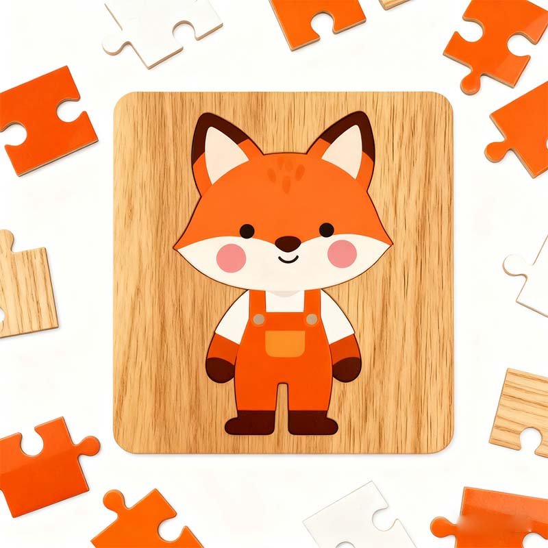Best Wooden Fairy Tale Puzzle Set Non Toxic Safe Finish for Children Focus Skill Development wholesale