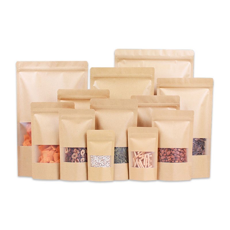 Kraft Coffee Bags With Degass Valve Custom Sizes And Printing For Fresh Coffee