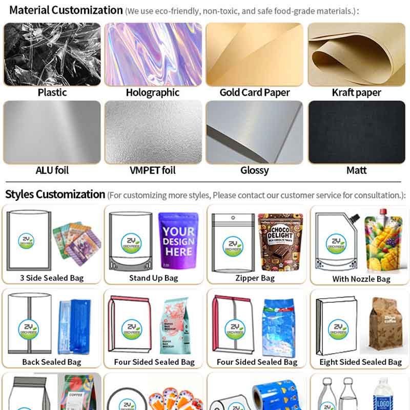 Premium Matte Irregular Shape Stand Up Pouch 6mil Airtight Seal Custom Size Printing