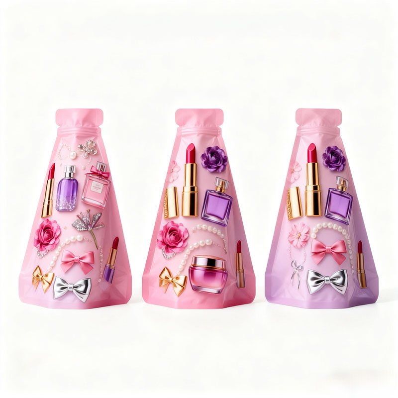 Lightweight Irregular Shape Snack Pouch 4mil PET PE Material Easy Fill and Space Save