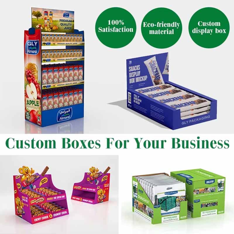 Foldable Paper Display Rack Custom Color Shape Retail Store Use
