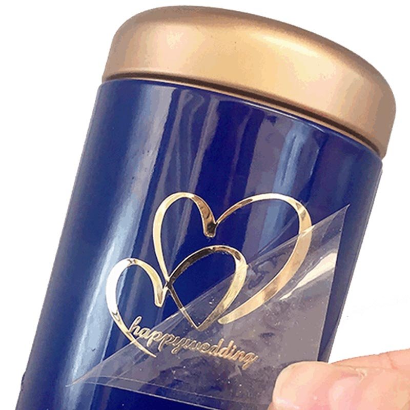 Personalized Metal UV Transfer Stickers Waterproof for Bottles Cars Electronics