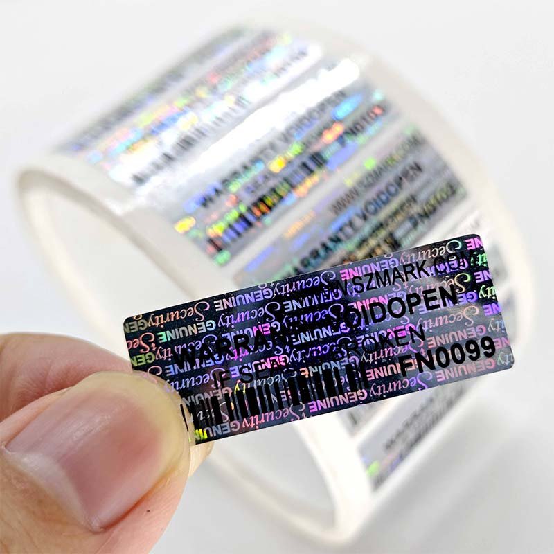 Custom Scratch Verify Anti-Counterfeit Labels Factory Printing Durable Design