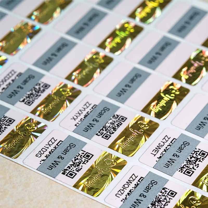 Best Custom Scratch Verify Anti-Counterfeit Labels Factory Printing Durable Design wholesale